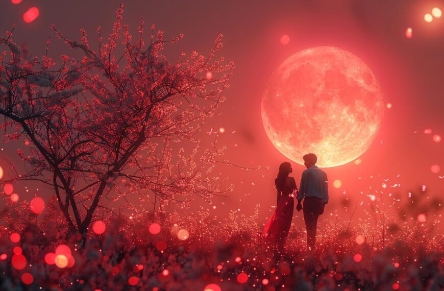 Deze 2 astrologische tekens zullen onder impuls van de roze volle maan een prachtige romantische ontmoeting beleven